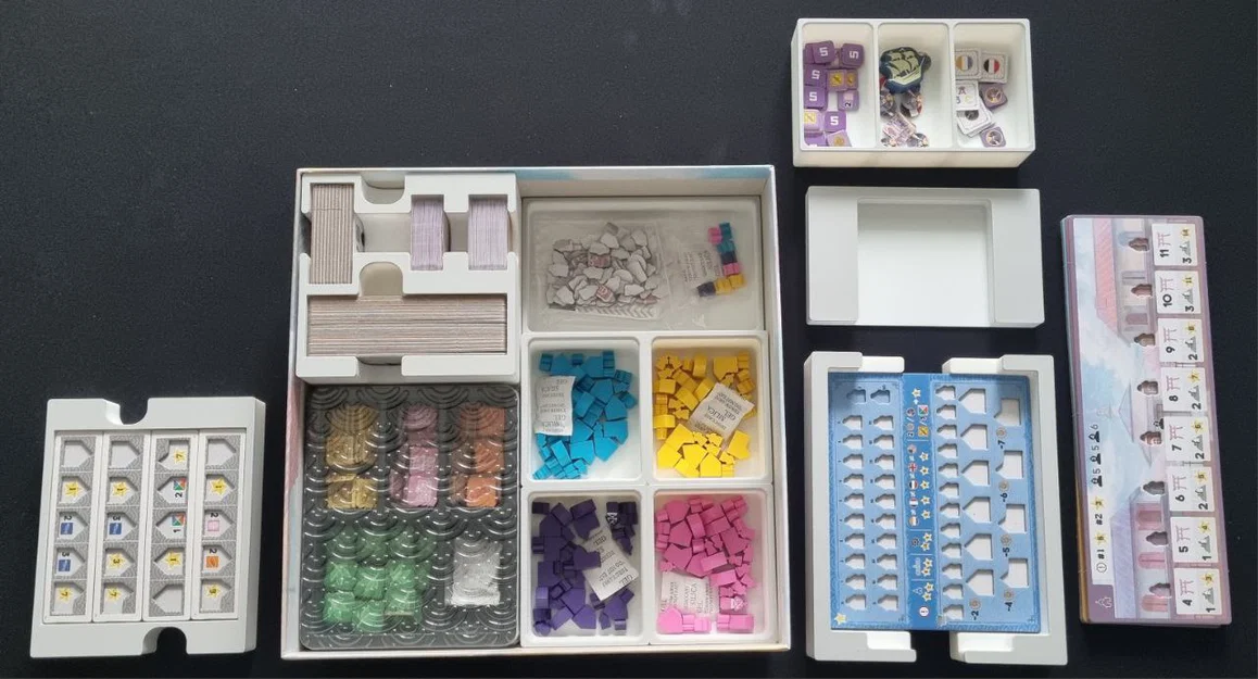 Bộ khay đựng (Organizer) cho board game Yokohama - Image 3