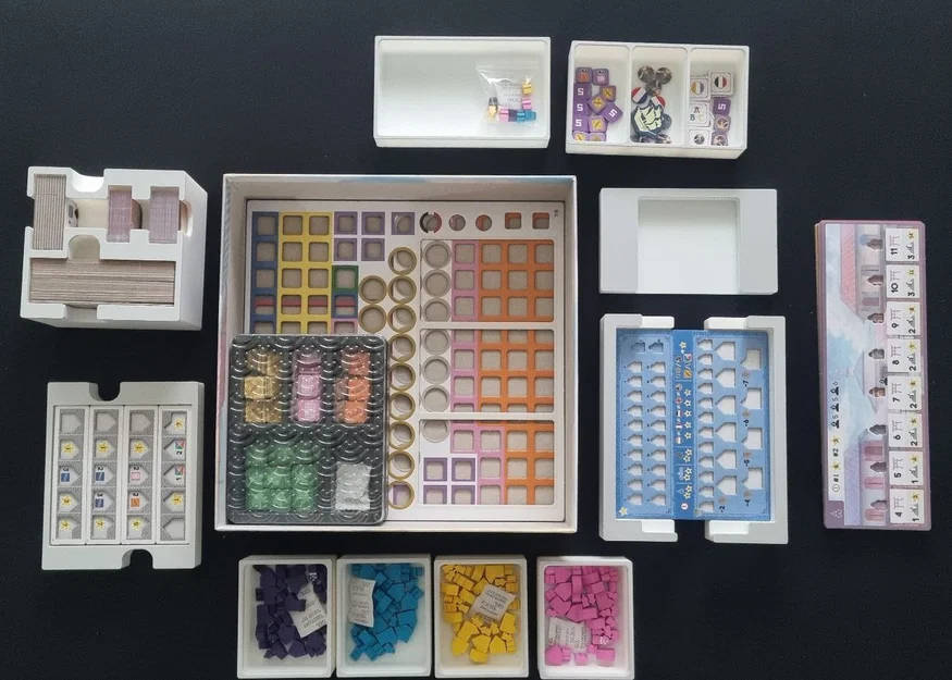 Bộ khay đựng (Organizer) cho board game Yokohama - Image 4