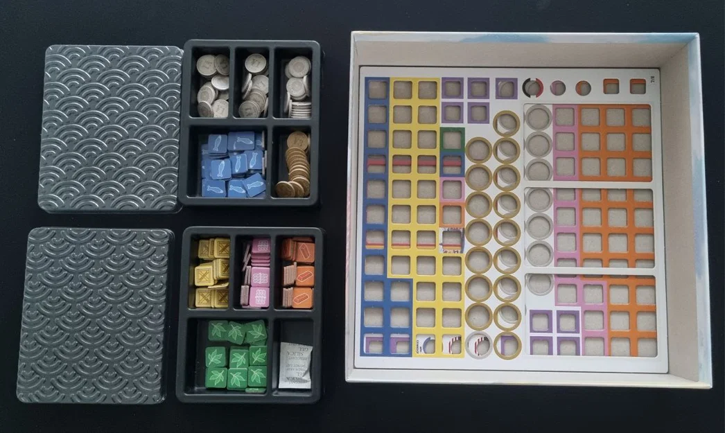 Bộ khay đựng (Organizer) cho board game Yokohama - Image 5