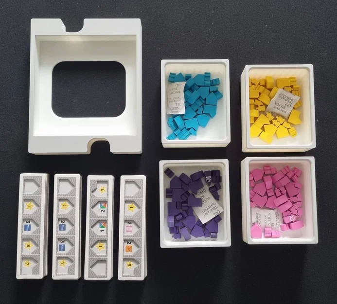 Bộ khay đựng (Organizer) cho board game Yokohama - Image 8