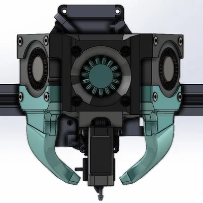 Ender 3 v3 SE Dual 4010 Fan v2 - Quạt kép cải tiến