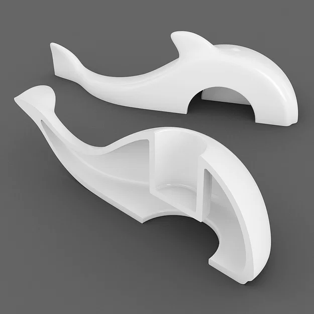 Ống cắm tăm hình cá voi 01 - Image 3