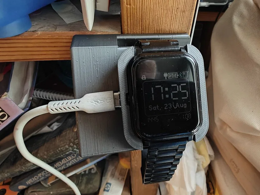 Đế sạc tháo rời kèm giá đỡ cho Bangle.js 2 - Image 1