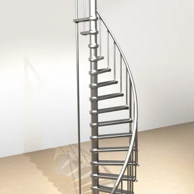 Mô hình cầu thang xoắn ốc hiện đại (Modern Spiral Staircase) in 3D