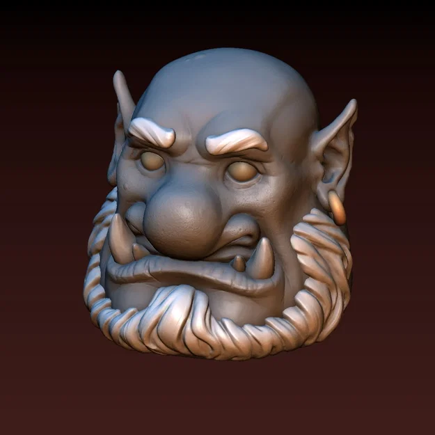 Mô hình đầu Ogre giả tưởng - File 3D chi tiết chất lượng cao - Image 2