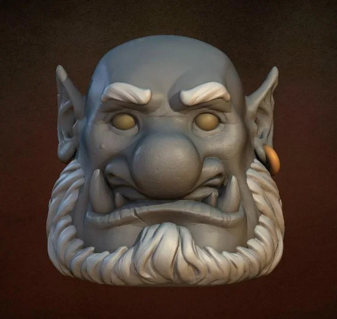 Mô hình đầu Ogre giả tưởng - File 3D chi tiết chất lượng cao - Image 4