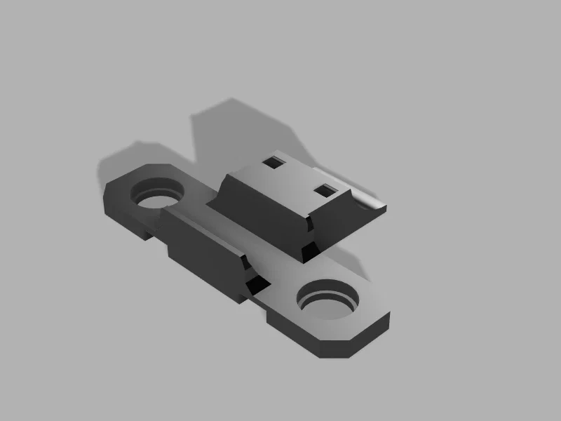 Giá đỡ đèn pin kép cho mũ bảo hiểm Team Wendy - Image 1