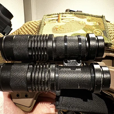 Giá đỡ đèn pin kép cho mũ bảo hiểm Team Wendy