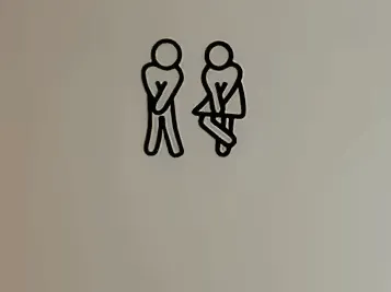Biển báo nhà vệ sinh 3D nghệ thuật - Man and Woman Lavatory - Image 2