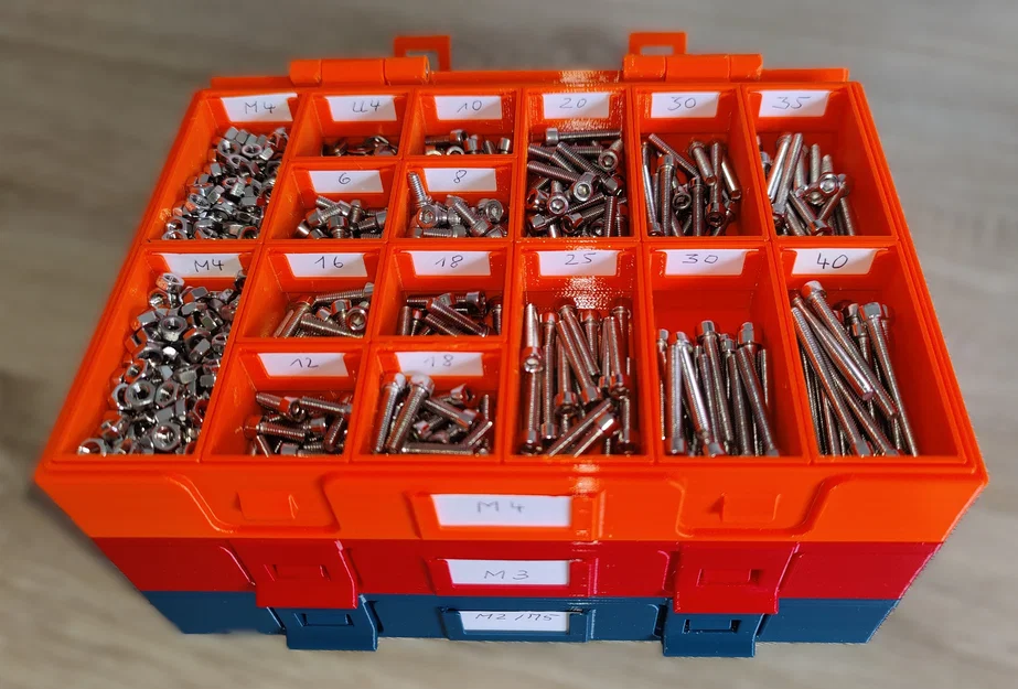 Hộp phân loại đồ dùng kèm nắp khóa gài và các ngăn tùy chỉnh - Image 3