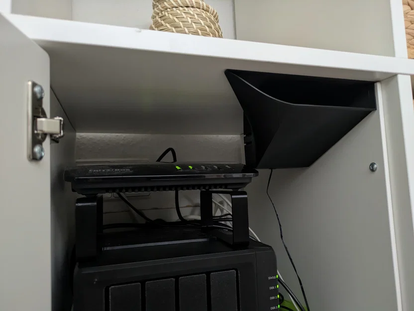 Ống dẫn nhiệt IKEA Kallax cho quạt tản nhiệt Synology NAS và Fritz Box - Image 1