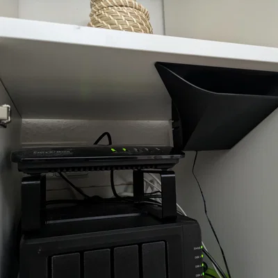 Ống dẫn nhiệt IKEA Kallax cho quạt tản nhiệt Synology NAS và Fritz Box