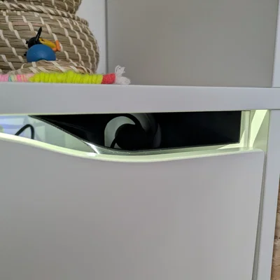 Ống dẫn nhiệt IKEA Kallax cho quạt tản nhiệt Synology NAS và Fritz Box