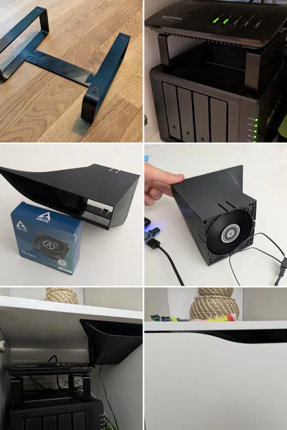 Ống dẫn nhiệt IKEA Kallax cho quạt tản nhiệt Synology NAS và Fritz Box - Image 5