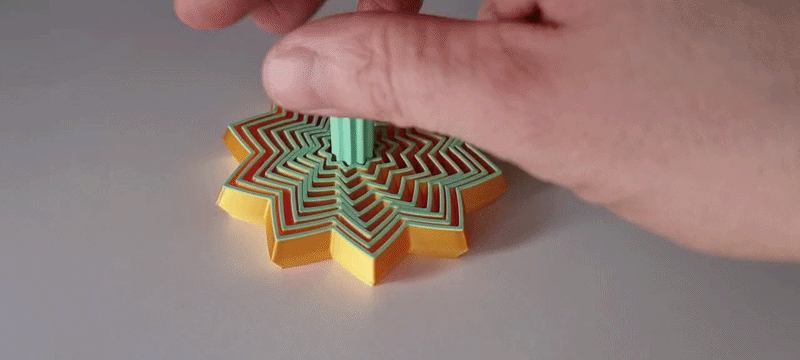 Mô hình ngôi sao thu gọn (Telescopic star fidget) - Thumbnail 1