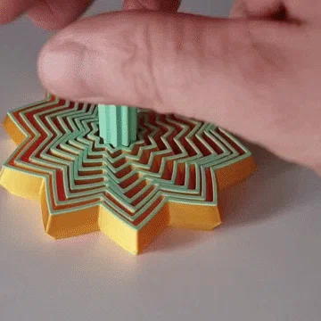 Mô hình ngôi sao thu gọn (Telescopic star fidget)