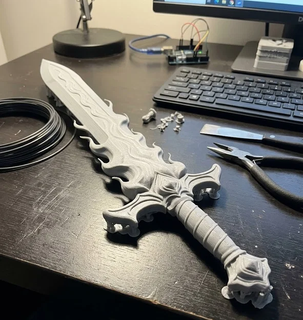 Mô hình Sword of Fire (Kiếm Lửa) - Đạo cụ trang trí độc đáo - Image 1