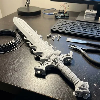 Mô hình Sword of Fire (Kiếm Lửa) - Đạo cụ trang trí độc đáo