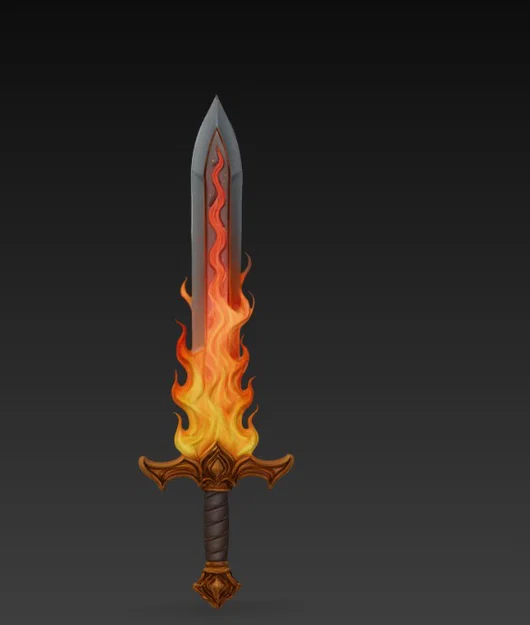 Mô hình Sword of Fire (Kiếm Lửa) - Đạo cụ trang trí độc đáo - Image 2