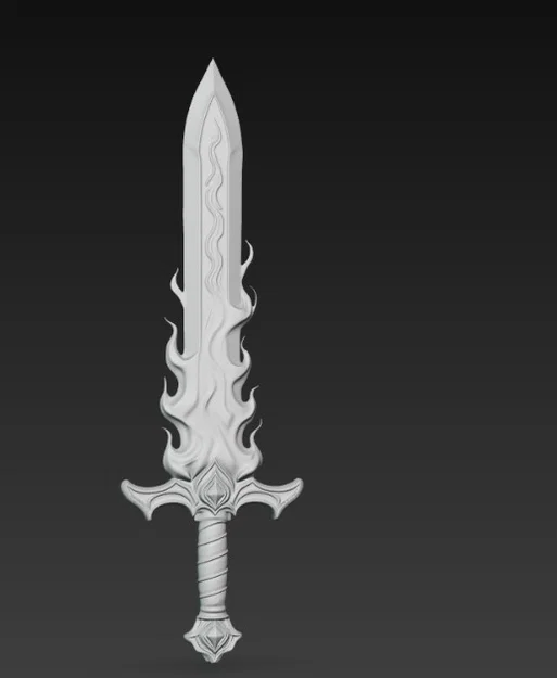 Mô hình Sword of Fire (Kiếm Lửa) - Đạo cụ trang trí độc đáo - Image 3