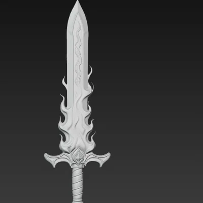 Mô hình Sword of Fire (Kiếm Lửa) - Đạo cụ trang trí độc đáo