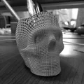 Ống cắm bút hình đầu lâu (Skull Pencil Holder) độc đáo - File in 3D - Thumbnail 2