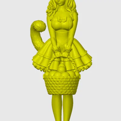 Mô hình cô nàng mèo Cat-girl Phục sinh 1