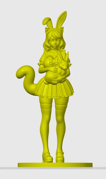 Mô hình cô nàng mèo cat-girl chủ đề Phục sinh 2 - Image 1