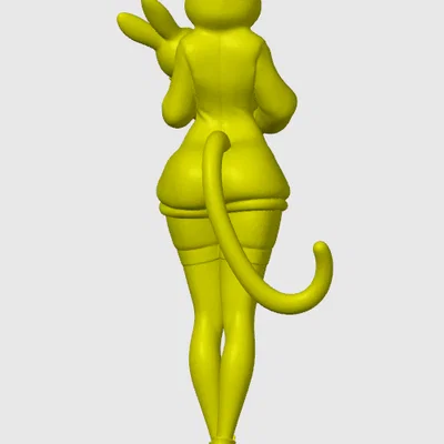 Mô hình Anime cat-girl phiên bản Phục sinh