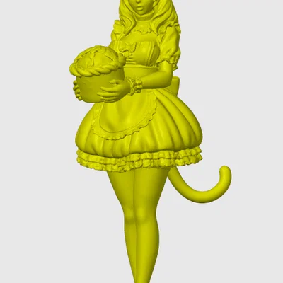 Mô hình Easter cat-girl 3