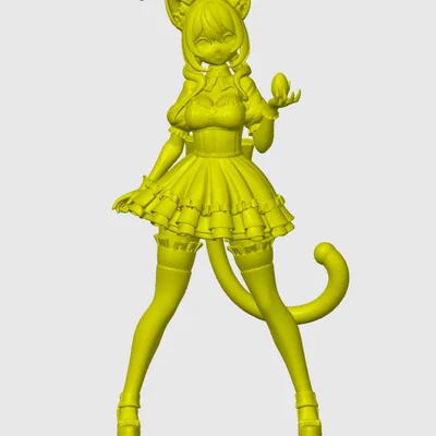 Mô hình Anime cat-girl phiên bản Phục sinh số 21