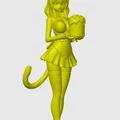 Mô hình Anime cat-girl phiên bản 19 - Thumbnail 1