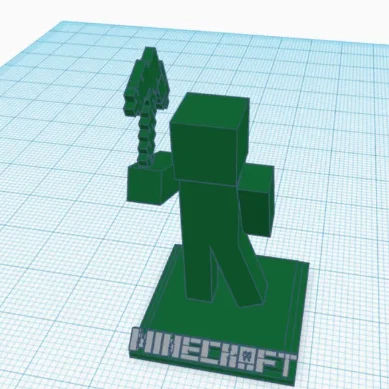 Mô hình nhân vật Minecraft (Player Statue) in 3D đẹp mắt