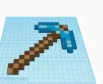 Mô hình 3D Minecraft Pickaxe (Cuốc kim cương) độc đáo cho game thủ - Image 1