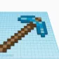 Mô hình 3D Minecraft Pickaxe (Cuốc kim cương) độc đáo cho game thủ