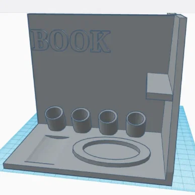 Kệ Để Sách Tích Hợp Khay Đựng Văn Phòng Phẩm Đa Năng