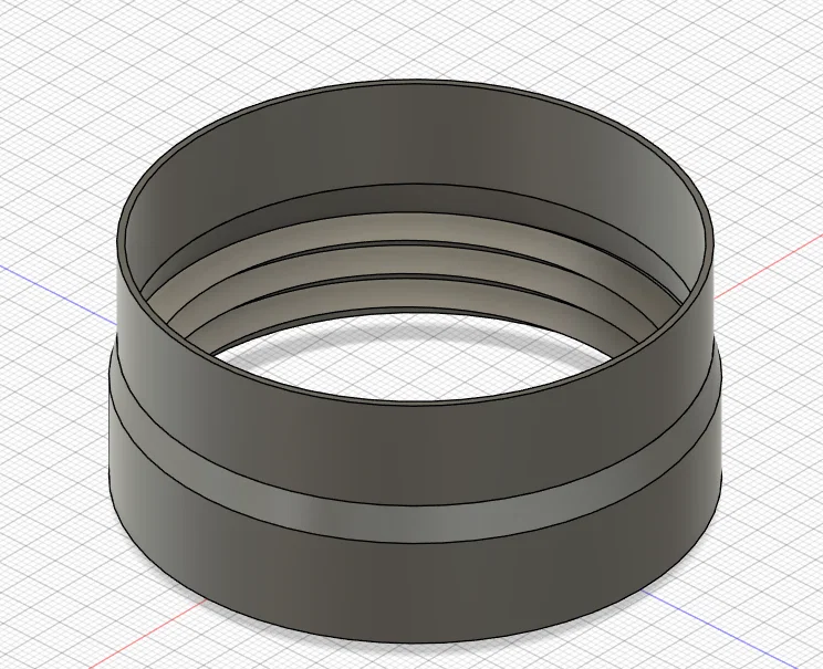 Khớp nối ống thoát khí máy lạnh 150mm - Phụ kiện in 3D tiện ích - Image 1