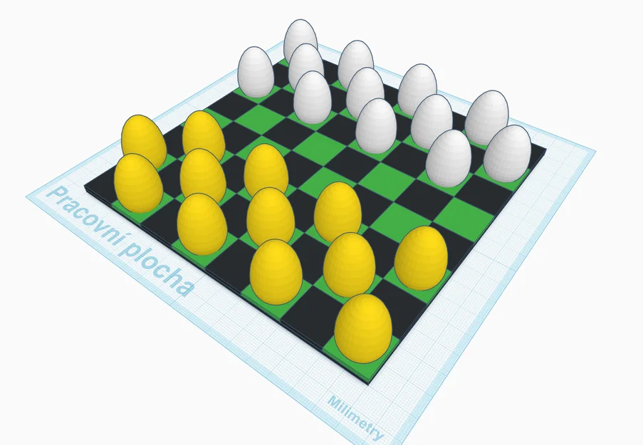 Bộ Cờ Caro Hình Trứng Phục Sinh Độc Đáo Cho Gia Đình - Image 1