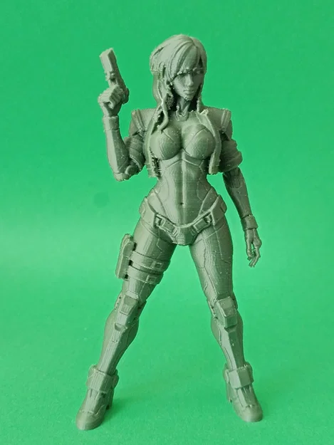 Mô hình 3D Anime Cyberpunk Motoko Kusanagi (Ghost in the Shell Fan Art) - Image 1
