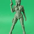 Mô hình 3D Anime Cyberpunk Motoko Kusanagi (Ghost in the Shell Fan Art) - Thumbnail 1