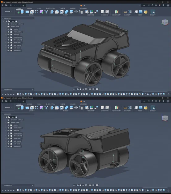 Mô hình xe đua đồ chơi Hotwheels cỡ lớn tự in 3D cực chất - Image 1