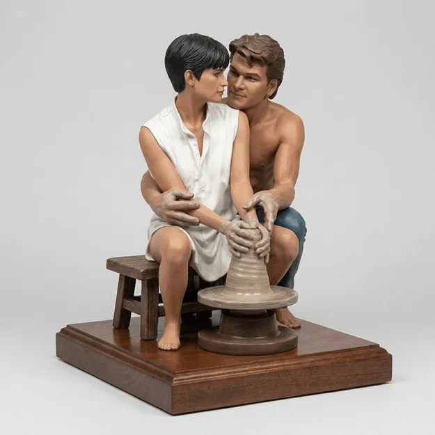 Mô hình 3D cặp đôi làm gốm lãng mạn trong phim Ghost - Unchained Melody - Image 1