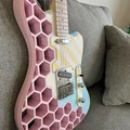 Thân đàn guitar điện phong cách tổ ong cho bộ kit Leo Jaymz DIY - Thumbnail 1