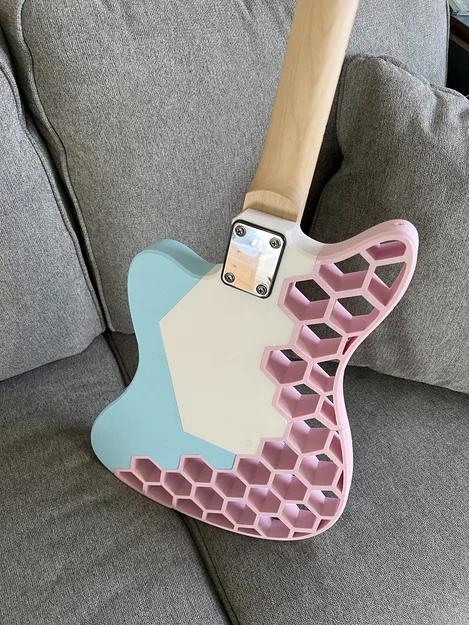 Thân đàn guitar điện phong cách tổ ong cho bộ kit Leo Jaymz DIY - Image 2