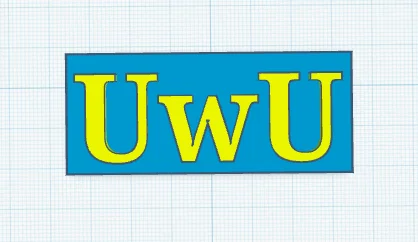 Mô hình trang trí UwU dễ thương cho góc bàn làm việc - Image 1