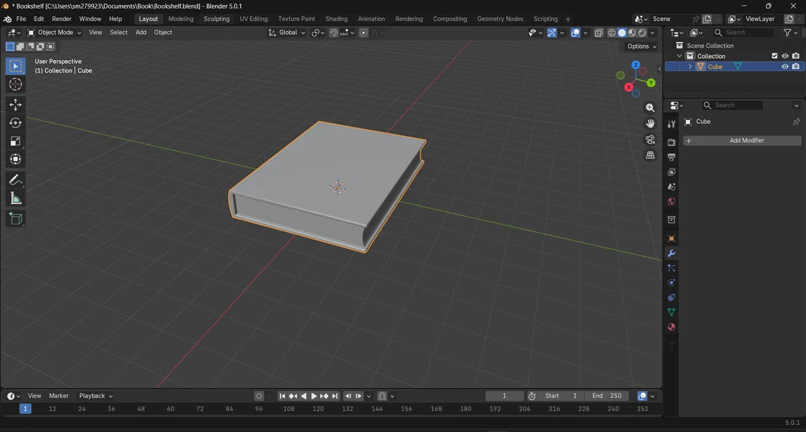 Mô hình Cuốn sách (Book) dựng bằng Blender - Image 6