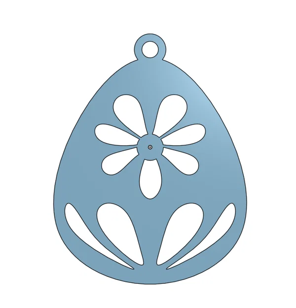 Mẫu trứng Easter trang trí treo tường (Easter Egg) in 3D độc đáo - Image 1