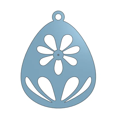 Mẫu trứng Easter trang trí treo tường (Easter Egg) in 3D độc đáo