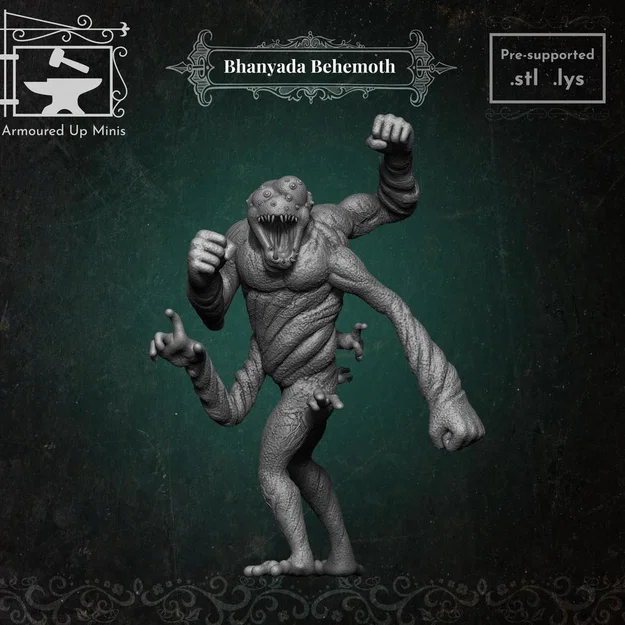 Mô hình Bhanyada Behemoth cho game Pathfinder và D&D - Image 1