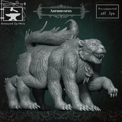 Mô hình Aurumvorax cho game Pathfinder và D&D